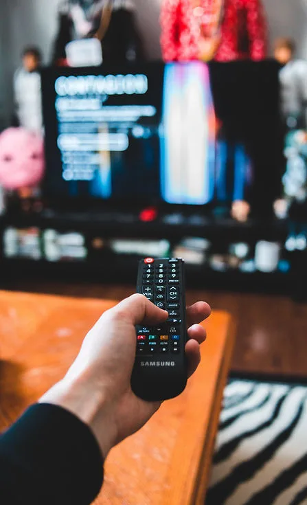 Stylized portrait of a content creator with their own white-label TV channel branding